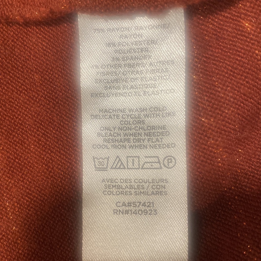 Loft Drop Waist Tunic Dress - Rust - Picture 5 of 8